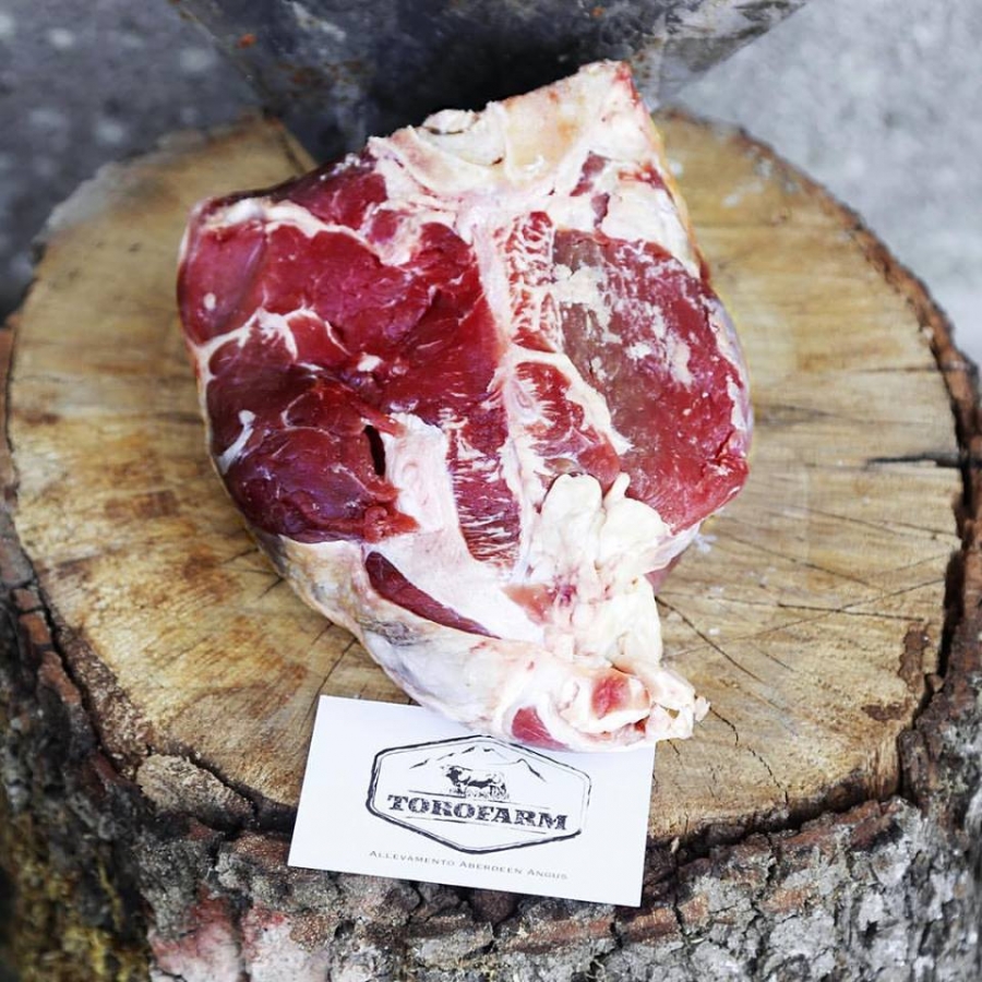 Marezzatura top di questa Black Angus 100% Grass Fed biologico Made in TOROFARM